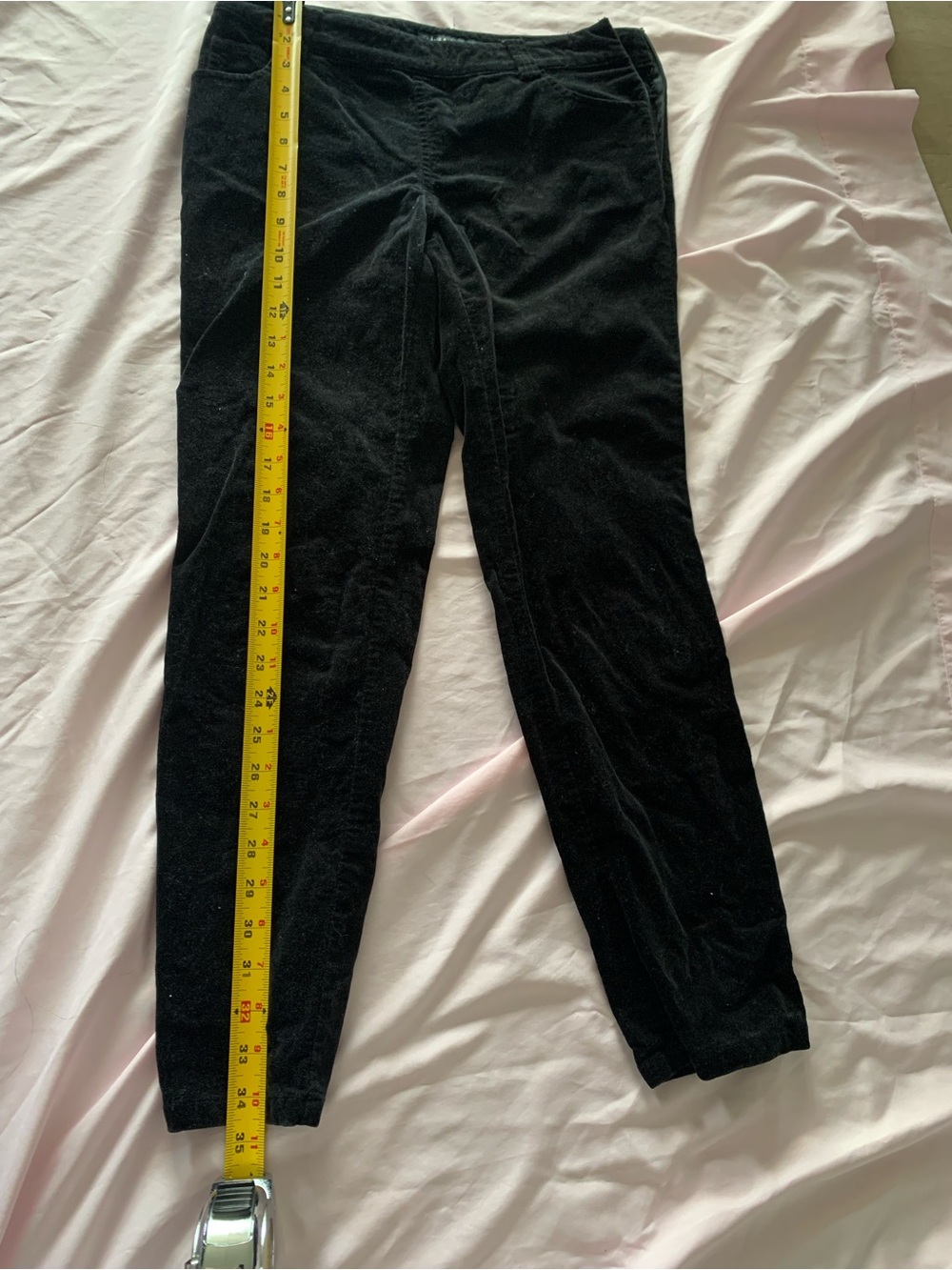 Laura Ashley Black Velour Pants size 4
